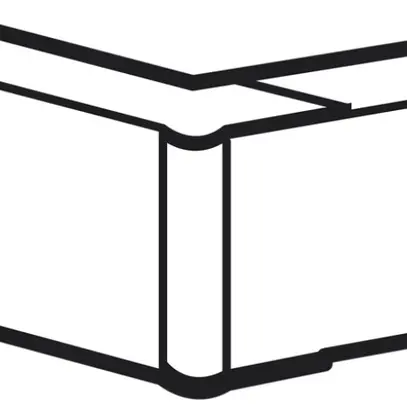 Angolo interno/esterno DLPlus 40×12.5 bianco 