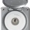 Contatto rotativo a chiave INC robusto IP55 alluminio con coperchio 1P 