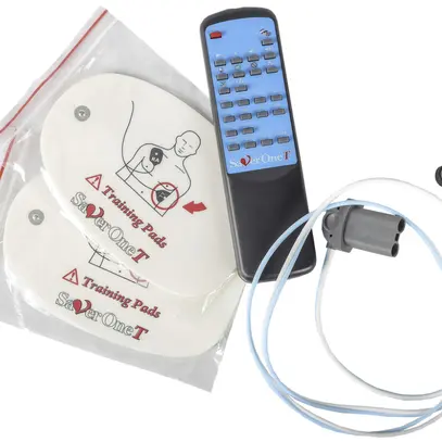 Appareil de formation AED SAVER ONE, a.sac, pads d.formation, câble, télécom. 