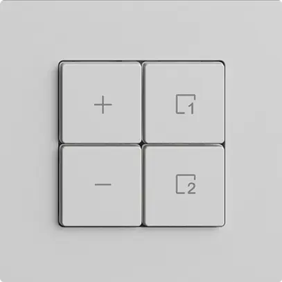 Dimmer Uni-LED 1K/4T scena Edue Wiser grigio chiaro 