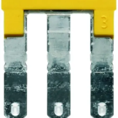 Connexion transversale Weidmüller ZQV 2.5/3 branché 3L 5.1mm isolé 24A jaune 