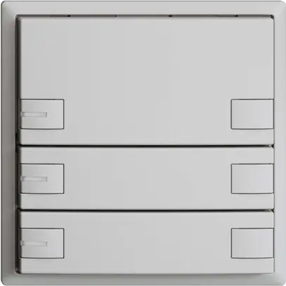 Poussoir KNX RGB EDUE, 250mW, a.LED RGB, 3×poussoir, comm.2×touches, grc 