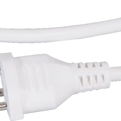 Câble d'appareil Td 3×1mm² 2m blanc fiche T12 