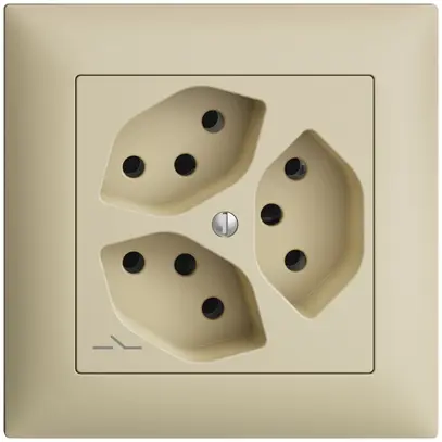 Prise ENC EDIZIOdue 3×T13 vanille, 1×S 