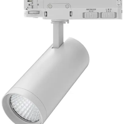 Spot LED DOTLUX SLIMtrack 30W 2660lm 930/935/940 36° AD3PH Ø75 blanc 