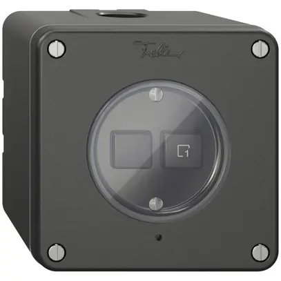 Station secondaire AP 1K/2T pour interrupteur scène NEVO Wiser noir 