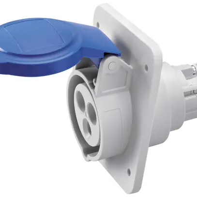EB-Steckdose CEE GEWISS 16A IP44 3P 6h 250V Steckklemmen 85×75mm blau 