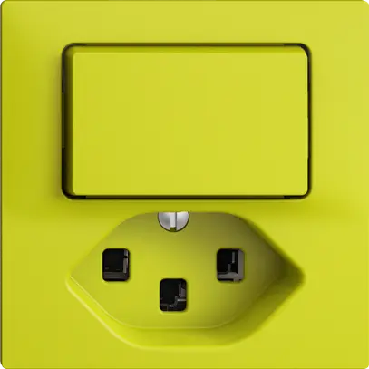 Combinaison 3/1L+T23 16A EDIZIOdue lemon 