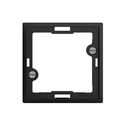 Frontplatte EDIZIOdue schwarz, für Signallampe flach 