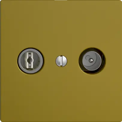 Prise TV-R ENC EDIZIOdue 15dB olive à large bande 5…2000MHz, F 