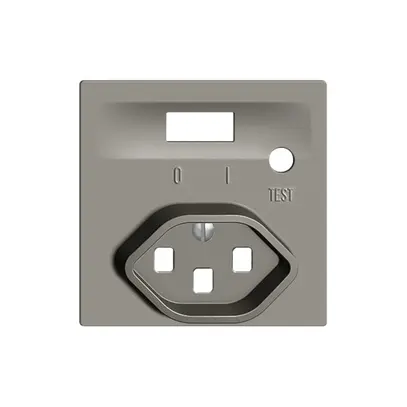 Kit frontale EDIZIOdue per presa FI grigio scuro 