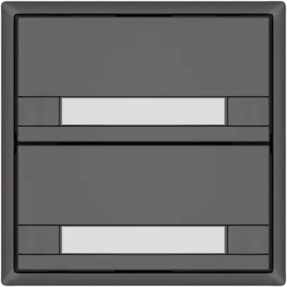 Poussoir KNX RGB EDIZIO.liv SNAPFIX® capteur temp.s.LED étiqu.2× comm.2T grf 