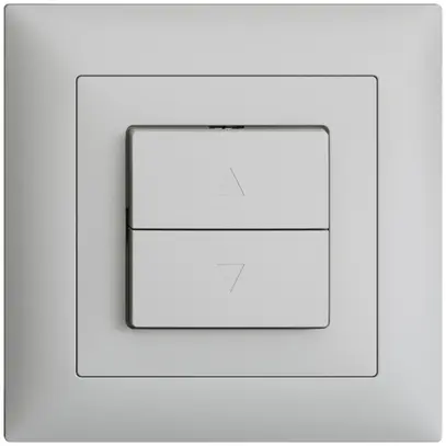 UP-Frontset EDIZIOdue FMI hellgrau für Storentaster/-schalter 