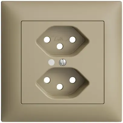 Kit frontale INC EDIZIOdue sand 88×88mm 2×T13 con lente 