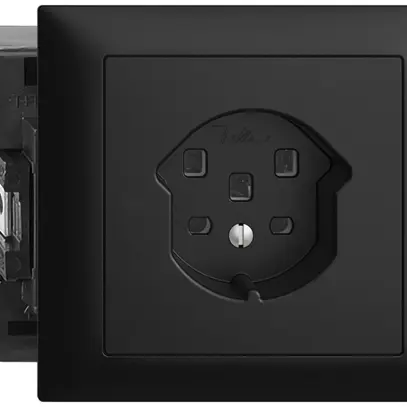 Presa INS EDIZIOdue T25 16A nero 53mm con morsetti innest. 