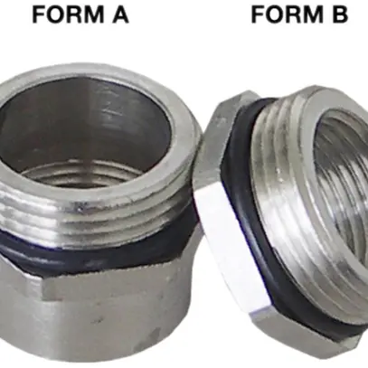 Adattatore Plica MS, filettatura esterna/interna: PG36/M40 IP68 ottone-nichelato 