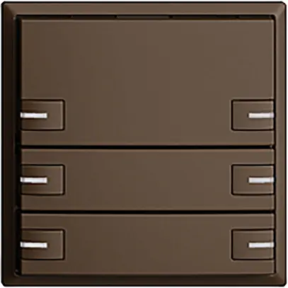 Poussoir KNX RGB EDUE, 250mW, a.LED RGB, 6×poussoir, comm.1×touche, cof 