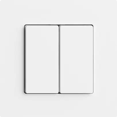 Interrupteur 2K/2T WLAN Edue Wiser blanc 