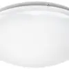 Luminaire rond LED ESYLUX ELLEN HF, 12W 4000K 1250lm Ø300×95mm IP20, blanc 