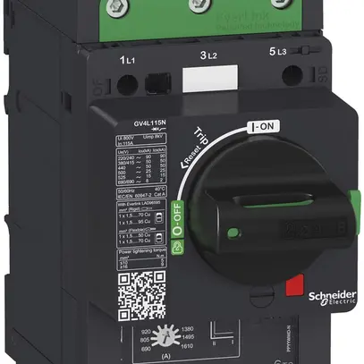 Salvamotore Tesys GV4L80B, 80A, magnetica, 25KA 