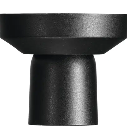 Douille murale/plafond E27 noir 