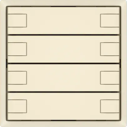 Pulsante universale EDIZIO.liv UNI SNAPFIX® s.LED 8× com.1T cr 