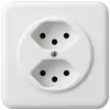 Presa INC basico 2×tipo 13 bianco 
