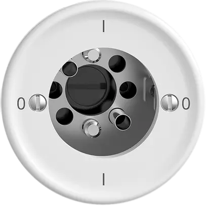 Interruttore rot. STANDARDdue 0/1L bianco, per serrat.s.cilind 