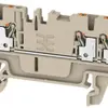 Morsetto di passaggio Weidmüller A3C PUSH IN 1.5mm² 3 contatti TS35 beige 