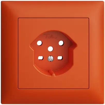 Kit frontal ENC EDIZIOdue orange 88×88mm 1×T15 