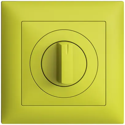 Kit frontal ENC EDIZIOdue lemon 88×88mm pour interrupteur rotatif 