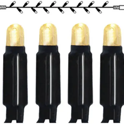 Ghirlanda luminosa System 24 Extra, 5m, nero, 1W, 49 LED, bianco caldo 