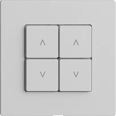 Comando per interruttore tapparelle 2c/4t Edue Wiser grigio chiaro 