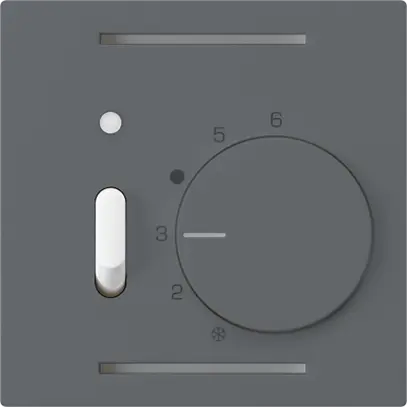 Termostato ambiente INC kallysto antracite con interruttore 