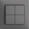 UP-Storenschalter EDIZIOdue F dunkelgrau 2-Kanäle 