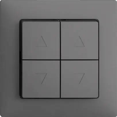 Interruttore per tapparella INC EDIZIOdue F grigio scuro 2 canali 