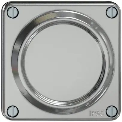 Blindeinsatz ELEMENT SNAPFIX® 1×1 horizontal 87×87×20mm Aluminium 