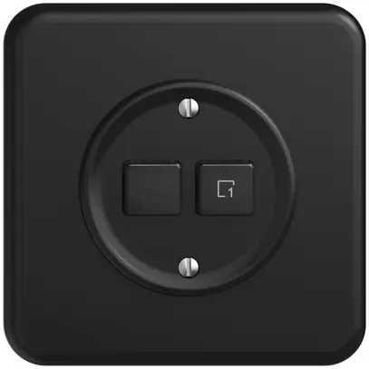 Station secondaire ENC 1K/2T pour interrupteur scène Sdue Wiser noir 