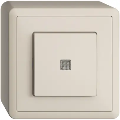 Poussoir AP EDIZIOdue LED jaune ARL crema 