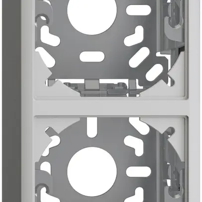 Capot avec plaque de base 2×54mm p.combinaison FX vertical/horizontal gris clair 