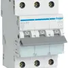 Disgiuntore Hager MCB 3P 415V tipo C 2A Icn 6kA 3UM 
