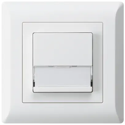 Poussoir de sonnerie ENC avec porte-étiquette A/1L kallysto.line blanc 