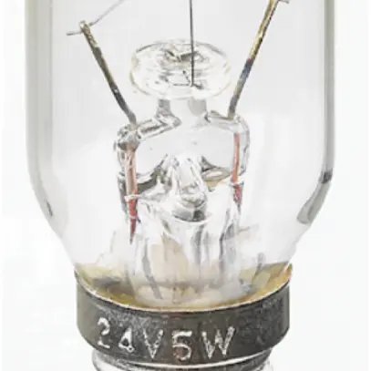 Lampada di segnalazione inc. M45 E10 5W 24V 