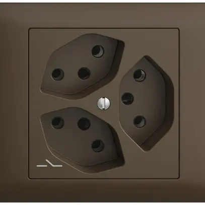 Presa INS EDIZIOdue 3×T13 coffee 1×S 