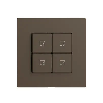 Abdeckset zu Szenentaster 4 Szenen/4T Edue Wiser coffee 