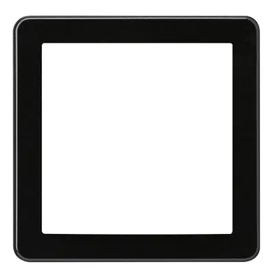 Cadre frontal Hager basico systo noir 