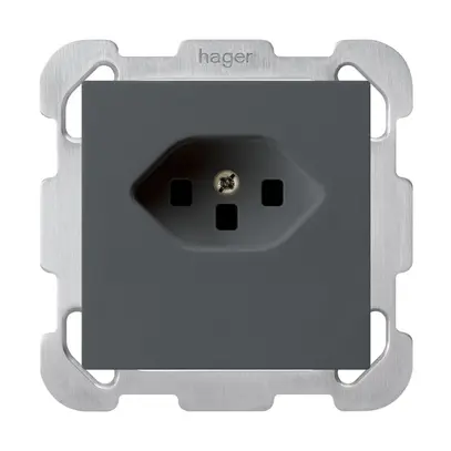 Presa INC kallysto T23 antracite morsetti a vite con piastra di fissaggio 