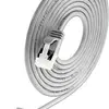 SLIM Cavo patch: U/FTP, 0.10m, grigio C6A, LSOH, jack non infrangibile, 3,8 mm 
