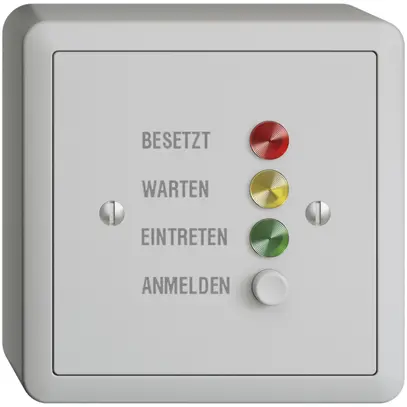Stazione da porta AP EDIZIOdue grigio chiaro, per segnale di chiamata, tedesco 