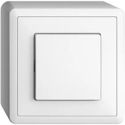 Interrupteur AP Feller EDIZIOdue 3/1 blanc 74×74×54mm 